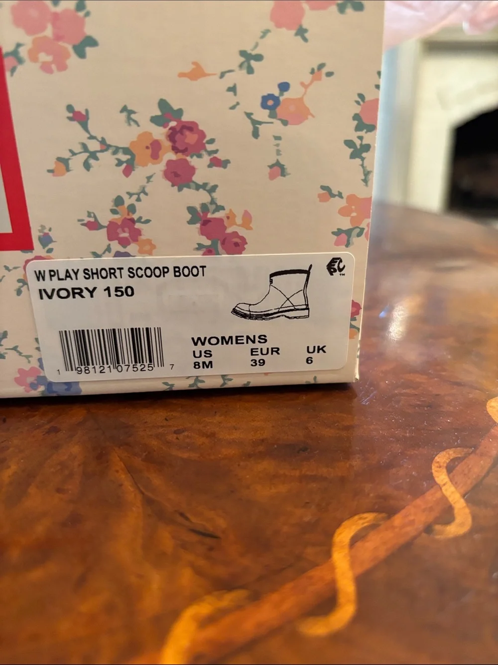 Women's Pink Floral Waterproof Short Rain Boots Hunter x LFS